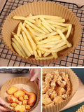 Disposable Air Fryer Paper Liners (50pcs) – Non-stick, greaseproof, and heat-resistant liners designed