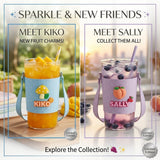 Glass Tumbler with Strap & Charm | Cute Sling Cup