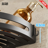 ADHESIVE BATHROOM SHAMPOO HOLDER SHOWER CADDY TOWEL STORAGE SHELVES