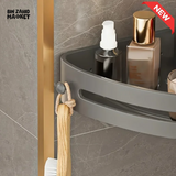 ADHESIVE BATHROOM SHAMPOO HOLDER SHOWER CADDY TOWEL STORAGE SHELVES