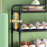 Adjustable Shoe Rack Organizer with Storage Shelf – Space-Saving Shoe Storage