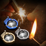 Vintage Metal Ashtray, Car Home Smokeless Storage Holder, Ashtray with Permanent Match Lighter,  Multifunctional Torch Lighter, Portable Plated Permanent Match Lighter, Retro Metal Ten Thousand Match Lighter, Modern Tabletop Ashtrays