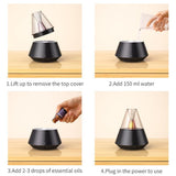 Volcano Room Diffuser, USB Air Humidifier, Retro Light Air Freshner, 150ML Essential Oil Diffuser, Remote Control Aromatherapy Humidifier, Ultrasonic Cool Mist Maker Frogger, Candlelight Fragrance Scent Dispenser, Home Car Bedroom Table Humidifier