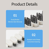 Curved Cleaning Brush, Multifunctional 360 Flexible Brush, Grip Gentle Bristle Effective Crevice Brush