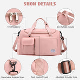 Personal Sports Duffle Bag, Large Capacity Travel Luggage Bag, Multifunctional Trip Splash Proof Luggage Bag, Men Women Fashion Shoulder Bag, Multi Pockets Waterproof Shoe Cabinet Bag