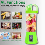 Portable Sipper Blender, Automatic Vegetable Fruit Juice Maker Cup, 380ml Blender Juicer Cup, Electrical Mini Juice Blender, Multifunction Mixer Fruit Smoothie Blender, Portable Cordless Fruit Juicer, Mini USB Blender, Home Cup Blender