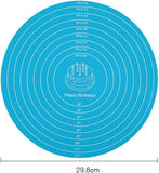 Silicone Baking Mat, Silicone Cake Knead Dough Mat, Non-slip Mat With Measurement