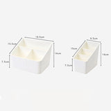 Desktop Sundries Storage Box, 3 Compartment Tableware Organizer, Multifunctional Plastic Storage Container, Drawer Home Office Organizer, Kitchen Bathroom Storage Box