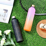1L Time Marker Water Bottle, Motivational Water Bottle With Time Markings, Sports Water Bottle for Outdoor Activities