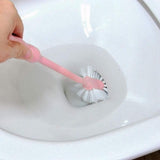 Nordic Bathroom Toilet Brush With Holder, 2 In 1 Powerful Dirt Toilet Bowl Brush, WC Toiler Cleaning Brush, Mumuso Toilet Pot Cleaner Brush, Home Bathroom WC Accessories Cleaning Supplies