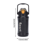 Monogrammed Insulated Bottle, Camping Travel Bottle, Stainless Steel Vacuum Bottle, Travel Outdoor Portable Drink Thermos, Double Walled Thermos for Gym, Travel, Sports