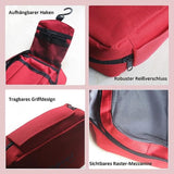 Travel Your Life Bag, Large Capacity Travel Wash Bag, Hanging Travel Storage Bag, Multifunction Storage Bag, Portable Travel Bag for Men and Women, Camping Wash Toiletry Bag, Multipurpose Mesh Pockets, Quirk Portable Travel Kit