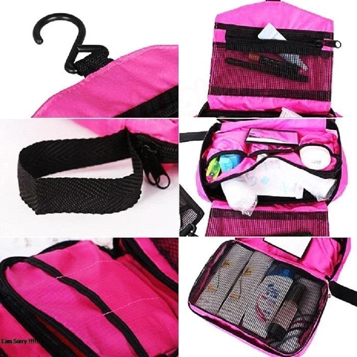 Travel Mate Bag, Unisex Camping Travel Hang Bag, Toiletry Purse Holder Organizer, Waterproof Folding Toiletry Bag, Men And Women Oxford Travel Bag, Multipurpose Hanging Wash Bag, Multifunctional Storage Bag
