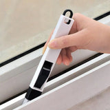 Track Cleaning Brush, 2 In 1 Groove Clean Brush,  Dust Cleaning Brush With Mini Dustpan, Multipurpose keyboard Cleaning Brush, Computer Window Cleaning Brush, Nook Cranny Dust Shovel Window Cleaner, Slot Screen Keyboard Drawer Cleaning Brush