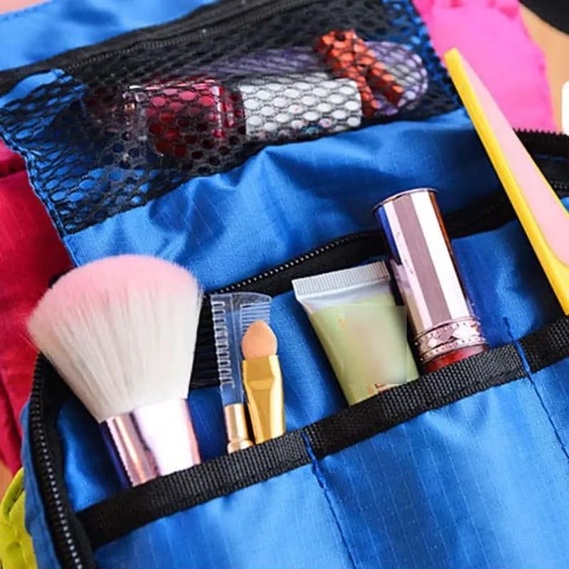 Travel Mate Bag, Unisex Camping Travel Hang Bag, Toiletry Purse Holder Organizer, Waterproof Folding Toiletry Bag, Men And Women Oxford Travel Bag, Multipurpose Hanging Wash Bag, Multifunctional Storage Bag