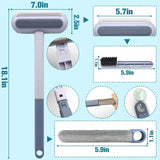 4 In 1 Window Washer Kit, Multifunctional Mesh Screen Brush, Washable Household Cleaning Accessories, Multipurpose Magic Scrubber Brush, Double Sided Detachable Window Cleaner Tool