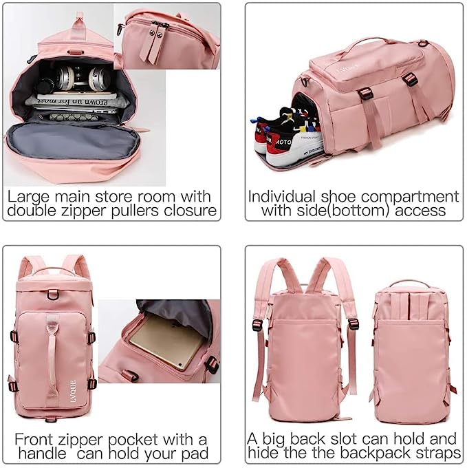 Solo Travel Bag, Multifunctional Travel Bag Pack, Duffle Bag With Shoe Compartment And Wet Pocket, Large Capacity Outdoor Leisure Sports Bag, Travel Backpack For Men And Women, Tote Carry Luggage Bag