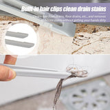 Rotating V Shaped Cleaning Brush, 2 In 1 Cleaning Brush Clip Tool, Bathroom Kitchen Shower Floor Cleaner Brush, Dead Angled Gap Cleaning Brush, Multifunctional Bathroom Tile Brush, Floor Gab Cleaning Brush