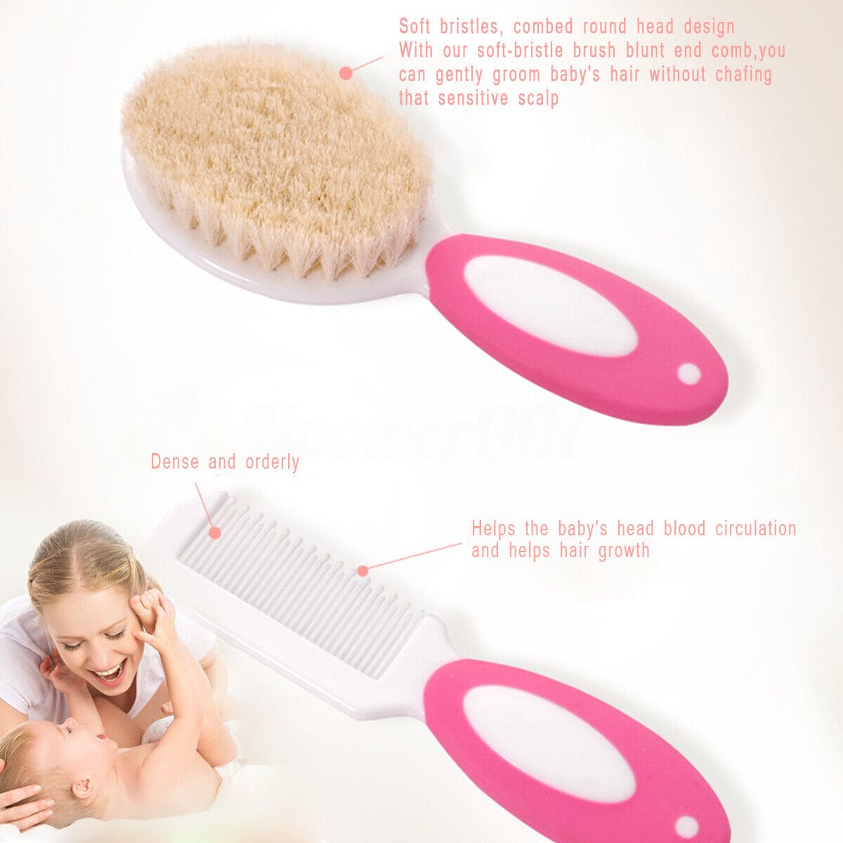 Set Of 6 Baby Grooming Kit, Portable Baby Care Kit, Nursery Kid Grooming Set, Manicure and Pedicure Accessories for New Born Babies Toddler