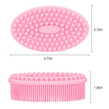 Silicon Baby Shower Brush, Soft Body Bath Wash Brush, Double-Sided Body Brush, Skin Exfoliating Loofah Brush, Shower Bath Body Brush