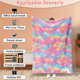 Glow In The Dark Blanket, Luminous Glowing Blanket For Kids, Super Soft Cozy Warm Rainbow Blanket, Unicorns Flannel Throw Blanket, Sleepiwsh Unicorn Kids Glow Throw, Rainbow Blanket Birthday for Toddler Kids, Cozy Soft Fluffy Fleece Nap Sleep Blankets