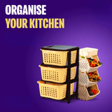 3 Layer Fantasy Basket, Multipurpose Plastic Modular Drawer Storage Box, Chest Drawers Organizer Storage Box