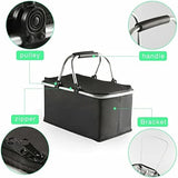Foldable Picnic Basket, Outdoor Picnic Bag, Portable Insulated Picnic Basket, Large Capacity Camping Insulated Lunch Bag, Garden Yard Picnic Basket and Backpack, Home Storage Basket,  Hamper Insulated Picnic Basket, Folding Portable Market Basket