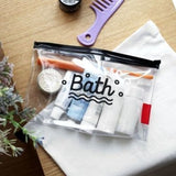 Bath PVC Travel Cosmetic Pouch, Women Transparent Cosmetic Bag, Clear Swimming Bag, Bathroom Wash Bag, Outdoor Camping Makeup Storage Bag, Multifunctional Toiletry Wash Pouch