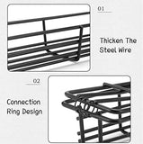 Portable BBQ Grilling Basket, Stainless Steel Nonstick Barbecue Grill Basket, Wooden Handle Barbecue Grill Basket, Barbecue Grill Mesh Rack, Coating Clamp Holder, Barbecue Picnic Camping Tools, Reusable Anti Corrosion Wooden Handle Barbecue Tool