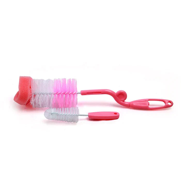 Set Of 2  Baby Bottle Washing Brush, Nipple Cleaning Brush, Bottle Cleaner Tool,  Sponge Brush Cleaning Tool, Multifunction Sponge Brush for Glass Cup Thermos, Scrubbing Kitchen Sponge Brush