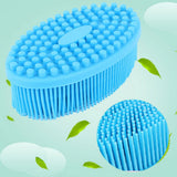 Silicon Baby Shower Brush, Soft Body Bath Wash Brush, Double-Sided Body Brush, Skin Exfoliating Loofah Brush, Shower Bath Body Brush