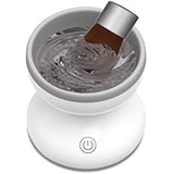 Automatic Cosmetic Brush Cleaner, Electric Makeup Brush Cleaner, Portable ABS Silicone Makeup Brush Bowl Washing Tool, Auto Clean Quick Spin Dry Makeup Brush Cleaner