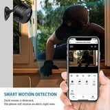 Mini Smart Camera, Network Monitor Security IR Camera, Home Security Wireless Camera, Hidden Spy Camera, Small Indoor Outdoor White Video Recorder Cam, WiFi Motion Detects Magnetic Camera, Small HD Nanny Cam with Night Vision & Motion Detection