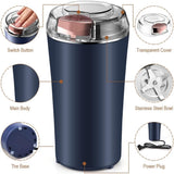 Friendly Kitchen Grinder, Electric Semi Automatic Grinder, 200W Powerful Spice Crusher, Portable Multifunctional Grinder, Stainless Steel Nut Electric Coffee Grinder, Household Powder Grinding Machine