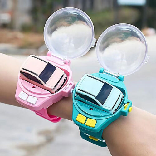 Mini Remote Control Watch Car, Silicon Strap Wrist Car Watch, Cute Wrist Racing Car Watch, Alloy RC Watch Car, Rechargeable RC Watch Car, Hand Controlled RC Car, Car Racing Toy For Kids