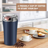 Friendly Kitchen Grinder, Electric Semi Automatic Grinder, 200W Powerful Spice Crusher, Portable Multifunctional Grinder, Stainless Steel Nut Electric Coffee Grinder, Household Powder Grinding Machine
