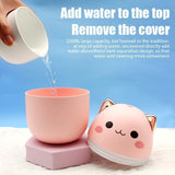 Cute Catty Humidifier, Portable 200ml Air Humidifier, Aroma Diffuser With Night Light Cool Mist For Bedroom Home Car, Cute Cat Cool Mist Humidifier with Night Light, USB Charging Portable Humidifier, Quiet Air Freshener