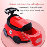 Baby Toilet Car Seat, Toddle Potty Training Car, Children Travel Toilet Car, Baby Potty Trainer and Playing Car Seat, Decorative Design Kids Baby Pot