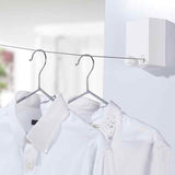 Telescopic Clothesline, Retractable Clothes Hanger Rope, Wall Mounted Drying Rope, Laundry Rope Hanger, Creative Outdoor Indoor Retractable Clothesline Rope, Stainless String Clothesline Rope, Heavy Duty Washing Line for Drying Clothes