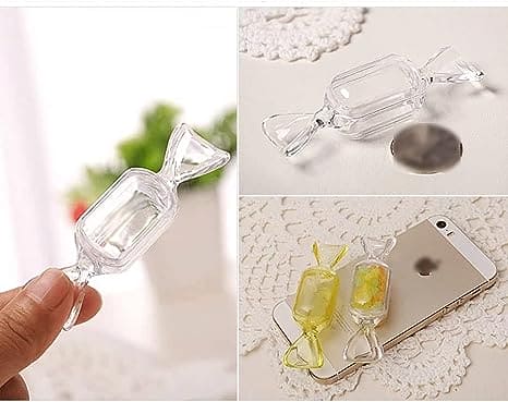 Candy Shaped Storage Box, Mini Clear Jewelry Case for Storage, Transparent Small Items Jewelry Pills Pack, Mini Jewelry Organizer, Multipurpose Mini Item Organizer,  Travel Plastic Beads Jewelry Storage