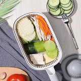 Artifact Vegetable Cutting Shredder, Household Multifunction Slicer Grater, Double Draining Hand Guard Design Fruit Peeler, Professional Grater With Adjustable Blades, Manual Vegetable Cutter, Kitchen Salad Food Chopper With Container And Drain Basket