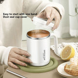 500ml Travel Carry Mug With Handle, Stainless Steel Thermos with Cup Lid, Household Office Insulated Mug, Double Anti-scald Thermal Mug, Large Capacity Beverage Cup, Home Office Coffee Mug, Coffee Milk Juice Mug with Straws &Lids Kitchen Drinkware