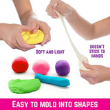 12 Color Modelling Clay With Tools, Magic Clay Artist Studio Toy, Firstly Traders Air Dry Clay Non-Toxic Modeling Clay & Dough, Soft Stretchable Clay, Art Crafts Gift for Kids