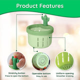 Cactus Sink Drain Basket | Kitchen Sink Strainer with Hands-free Waste Removal