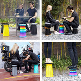 Foldable Portable Stool | Adjustable Telescopic Camping Stool | Heavy Duty Collapsible Seat for Fishing, Travel & Outdoor Use