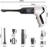 4 In 1 Wireless Vacuum Cleaner, 9000Pa Handheld Car Vaccum Cleaner, Dust Blowing and Sucking Machine, Multifunction Wireless Charging Vacuum Cleaner, Electronic Dust Collector Cleaner for Home Sofa, Suction Vacuum Cleaner for Car Home