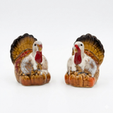 Turkey Salt & Pepper Shaker Set with Tray | Decorative Kitchen Seasoning Set