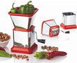 Stainless Steel Chilli Cutter, Multipurpose Manual Vegetable and Fruit Chopper, Chilly & Dry Fruit Cutter with Stainless Steel Blade, Multipurpose Nut And Chilly Cutter, Vegetable Quick Cutter, Household Kitchen Gadget