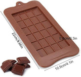 Silicone Cube Bar Mold, 24 Cavity Chocolate Bar Mold, Candy Maker Sugar Mold Bar, Bakeware Kitchen Baking Tool, Block Ice Tray, Non-Stick Reusable Candy and Energy Bar Mold, Cake Decoration Tools