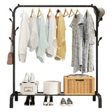 Cloth Hanging Stand with Wheels – Portable Garment Rack Organizer